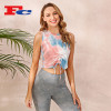 Wholesale Tie Dye Tank Top Drawstring Design Ins Trendy Style