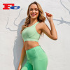 Sports Bra In Bulk Apple Green Strappy Hollow Back--Private Label Services