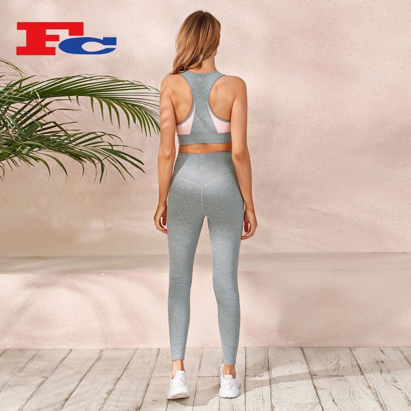 Stitching Contrast Color Design Gym Wear --Private Label Services