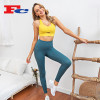 Summer Ladies Contrast Color 2pc Workout Clothes Manufacturer In China