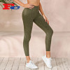 Fitness Tight Pants Washed Textured Print Yoga Pants Wholesale Manufacturer