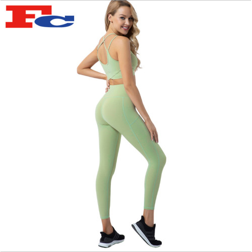 OEM Women Quick-Drying Sports Two-Piece Yoga Wear Factory Manufacturer
