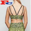 ODM Custom Bulk Sports Bras Private Label Yogawear Leopard Printing
