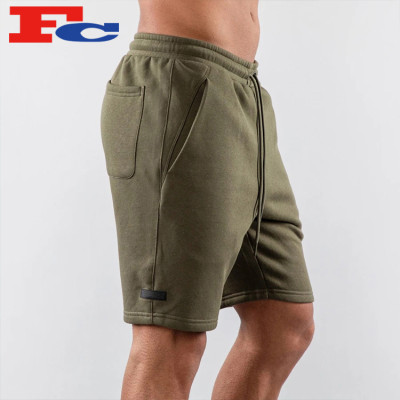 Mens Fleece Shorts Bulk Tapered Men Gym Shorts Manufacturer