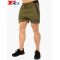 Men Sweat Shorts Fitness Sports Plus Size Heat Seal Zipper Training Shorts
