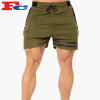 Wholesale Men Sweat Shorts Fitness Sports Plus Size Heat Seal Zipper Training Shorts