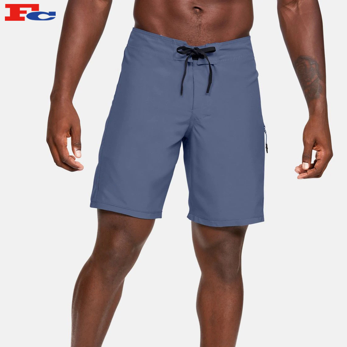 OEM Mens Drawstring Polyester Athletic Gym Shorts With Side Zipper ...