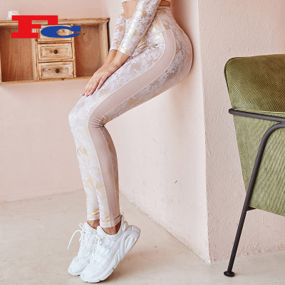 OEM Custom Ladies Tights Snake Print Hot Stamping Design Leggings Supplier