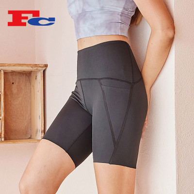 High Waist Peach Hip Lift Exercise Fitness Biker Shorts Workout