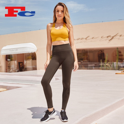 Peach Hip Fitness Tights High Waist Hip Lift Workout Legging Logos