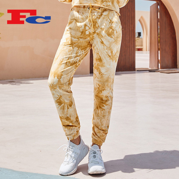Custom Sweatpants With Pockets Tie-Dye Drawstring Design