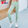 Wholesale Workout Tights Same Color Stitching Hip-Lifting Yoga Pants