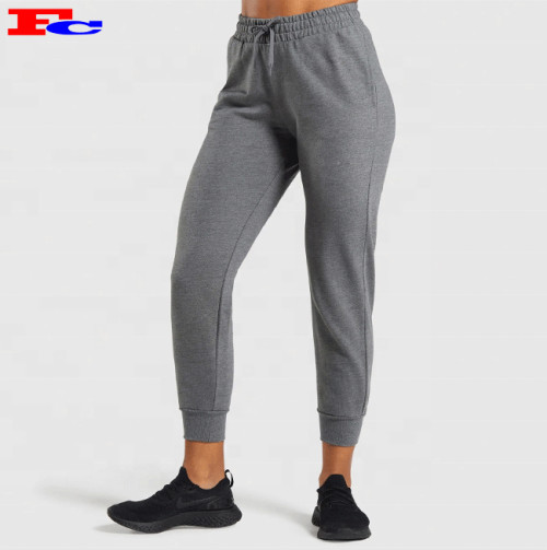 Custom Sweatpants Elasticated Drawstring Waistband French Terry Streetstyle Joggers For Women