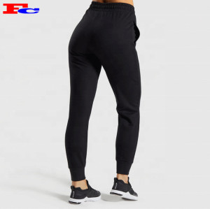 Custom Sweatpants Elasticated Drawstring Waistband French Terry Streetstyle Joggers For Women