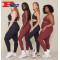 Custom Athletic Wear Manufacturer Women Yoga Fitness Set Plus Size