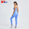 Custom Logo Fitness Clothing Ribbed Sports Bra & Yoga Pants For Women