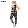 ODM Private Label Flower Print Gym Sportswear Plus Size Tracksuits Women Clothing