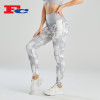 Custom Leggings Good Quality Qray Tie-Dye Sky Design Gym Clothes