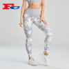 Custom Leggings Good Quality Qray Tie-Dye Sky Design Gym Clothes