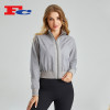 Custom Full Zip Jackets Windbreaker And Threaded Fabric Stitching Women Yogawear