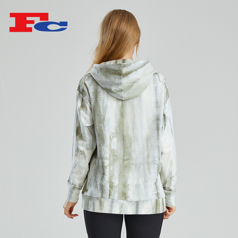 Tie-Dye Print Pullover Hoodie