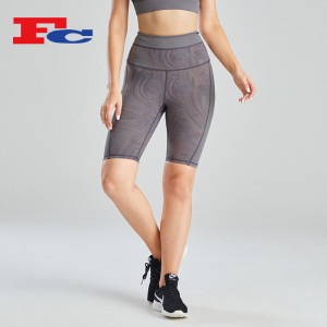 Super High Waist Digital Printing Women's Sweat Shorts Wholesale