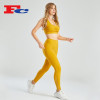 Custom High Quality Sportswear Pleated Sports Set Yellow Tracksuits Supplier