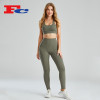 Custom Active Yoga Wear 2 Piece Fitness Sets Green Tracksuits Supplier China