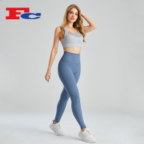 Custom Logo Sportswear Adjustable Strap Sports Bra Set Women Yogawear Supplier