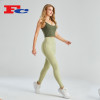 Yoga Workout Clothes Wholesale Dark And Light Green Design