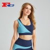 Sports Bra Manufacturers China Dark And Light Blue Contrast Design