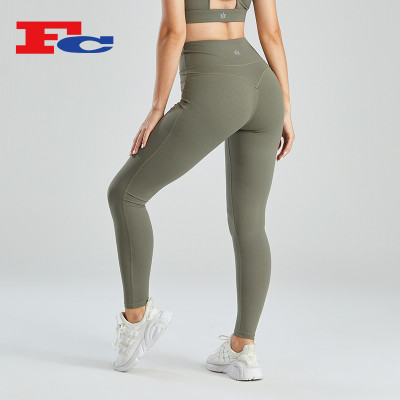 Custom Women Legging Bulk Yoga Pants Peach Hip Lift Design Sportswear Manufacturer