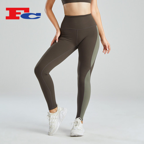 High Waist Leggings Stitching Design China Sportswear Manufacturer