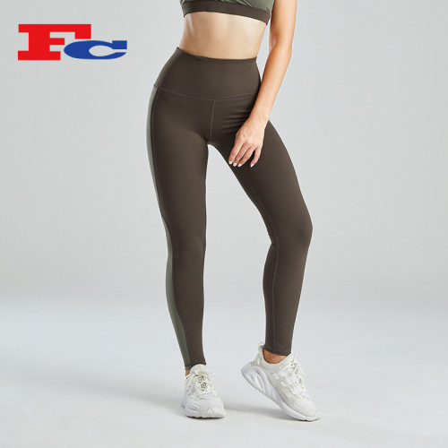 High Waist Leggings Stitching Design China Sportswear Manufacturer