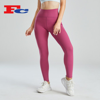High Waist Yoga Pants Side Pocket Design China Manufacturer