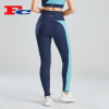 OEM Women AUS Hot Sale Active Leggings Blue Contrast Stitching Design Supplier