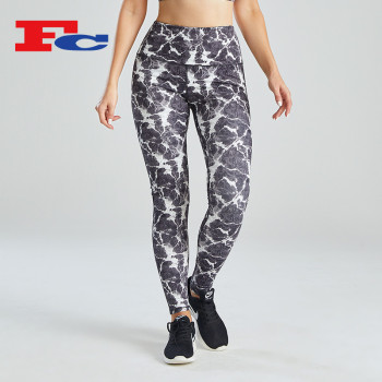 OEM Women Workout Leggings Hot Sale Marble Pattern China Manufacturer