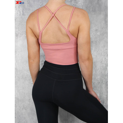 OEM Women Compressed Sports Bras Cross Strap Design Factory Manufacturer