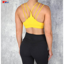 Custom USA Hot Sale Gymwear Front Lace Design Sports Bra Supplier China