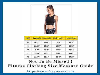 Not To Be Missed! Fitness Clothing Size Measurement Guide
