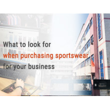 What to look for when purchasing sportswear for your business