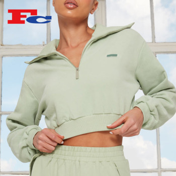 Multi Colors Zippers Women Sweatshirt Sportswear Manufacturer