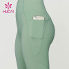 High Waisted Women Legging  Green Hip Lift Design China Manufacturer