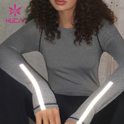 Reflex Streak Long Sleeve T Shirts Female Sportswear Manufactured In China
