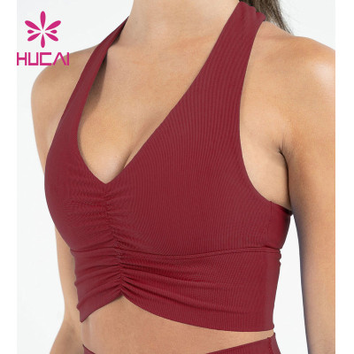 Hot Sale Recycled Fabric Sports Bra Custom China Manufacturer