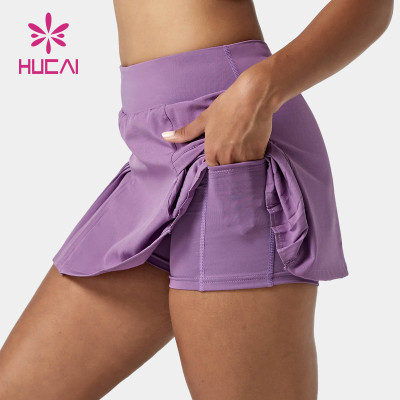 Custom Sportswear Tennis Pleated Skirt Women Gym Wear
