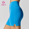 OEM Custom High Waisted Women Short Legging Blue Design USA Hot Sale Ridingwear