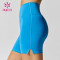 OEM Custom High Waisted Women Short Legging Blue Design USA Hot Sale Ridingwear