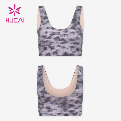 OEM Custom Leopard Print Design Sexy Crop Tank Top Women Sportswear Supplier