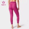 Custom USA Hot Sale Rose Red Legging Women Private Brand Yoga Pants Supplier
